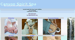 Desktop Screenshot of canyonspiritspa.com